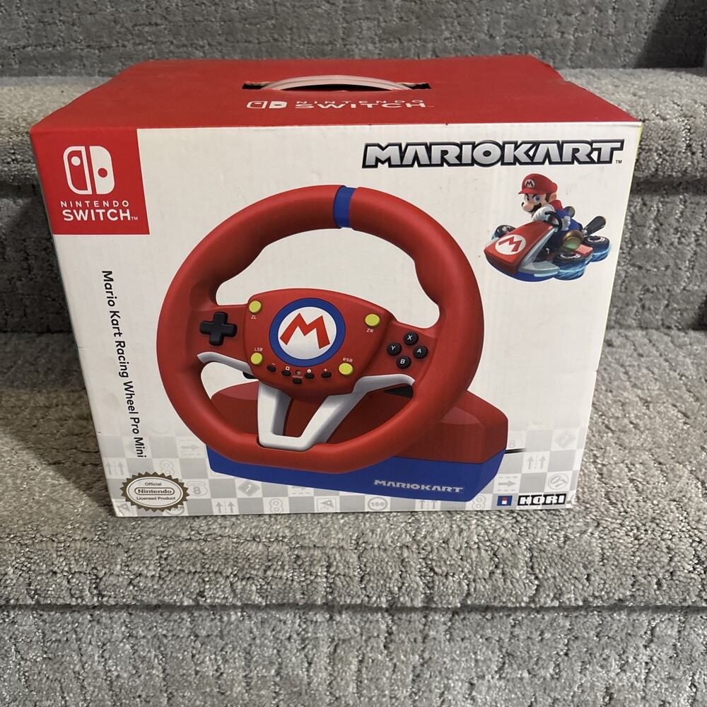Hori NSW-204U Mario Kart Racing Wheel Pro Mini For Nintendo Switch